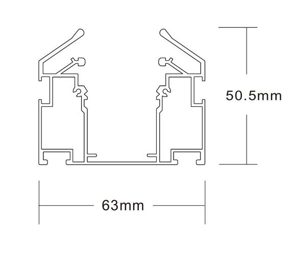 Шинопровод Crystal Lux CLT 0.135 01 L2000 BL