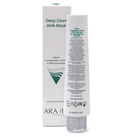 Маска для лица очищающая с глиной и AHA-кислотами Aravia Professional Deep Clean AHA-Mask 100мл