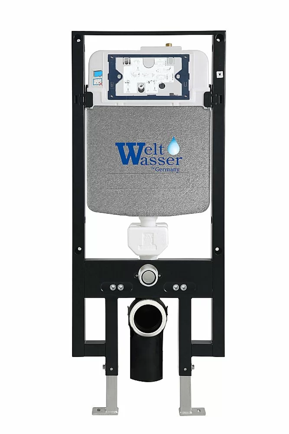 Унитаз с инсталляцией WeltWasser AMBERG 497 + SALZBACH 043 GL-WT + AMBERG RD-CR