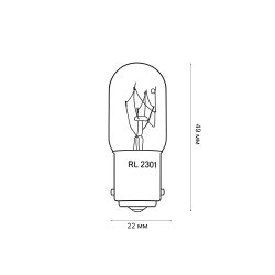 IL-F22-CL-15-BA15D Лампа накаливания для швейных машин. 15Вт. ТМ Uniel