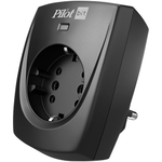 Сетевой фильтр Pilot BIT, 1 розетка, черный (16А)