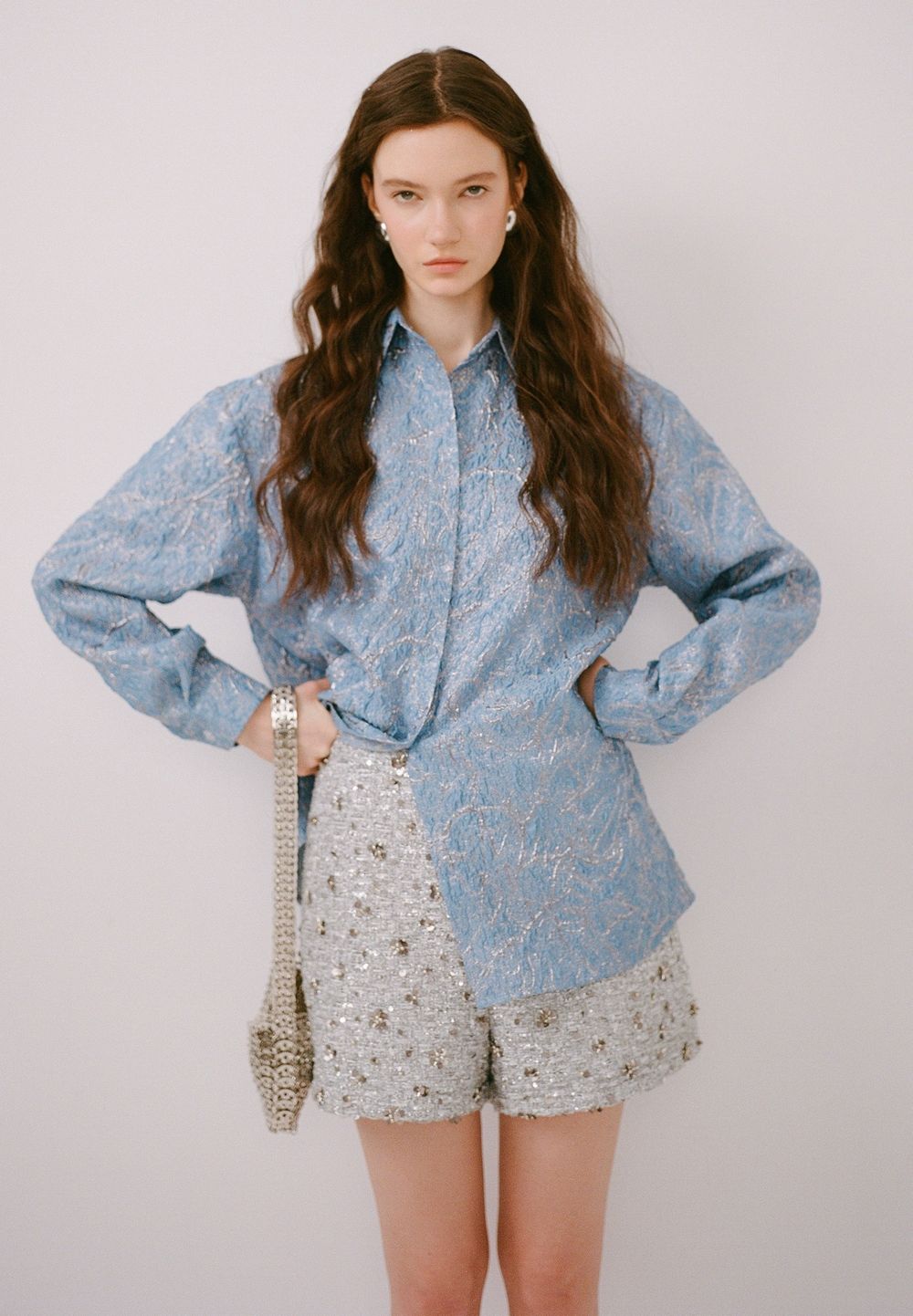 Рубашка с длинным рукавом Ice blue