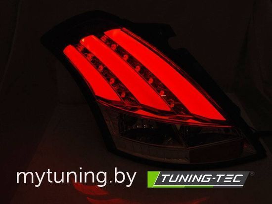 Задние фонари для Suzuki Swift III (10-17) LED красные темные