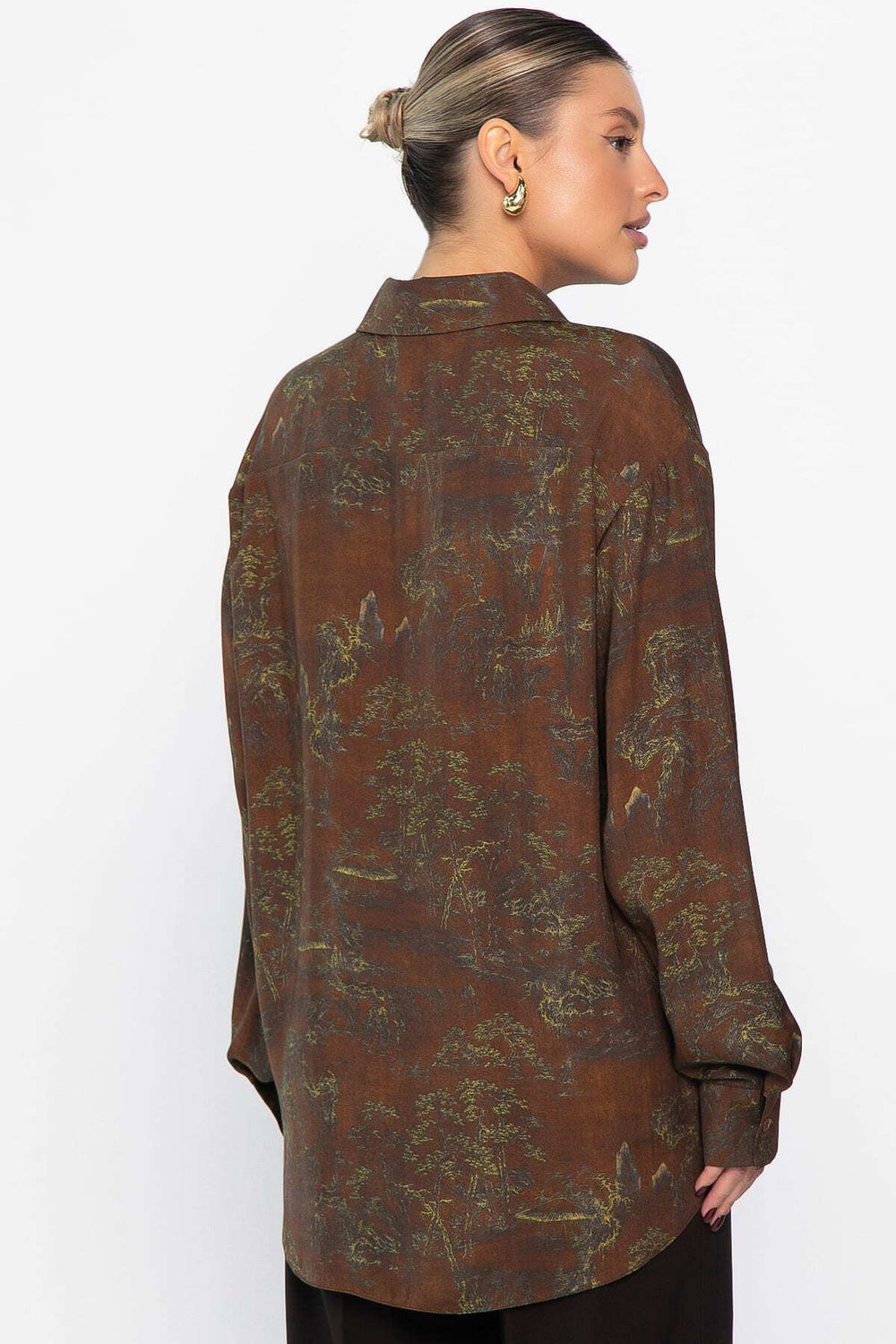 Блуза Тайна очарования (коричневая) Б14433-5М LT Collection