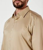 Рубашка H-JOE-kent-C3-214 BOSS BLACK - бежевый(50532877)