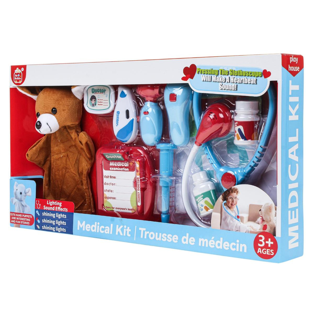 Набор Доктора, 12 предм. свет/звук, коробка BX67-5