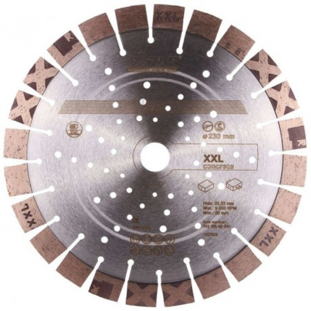 Диск алмазный Distar 5D Concret XXL 230х17х22,23 143-155-300-17