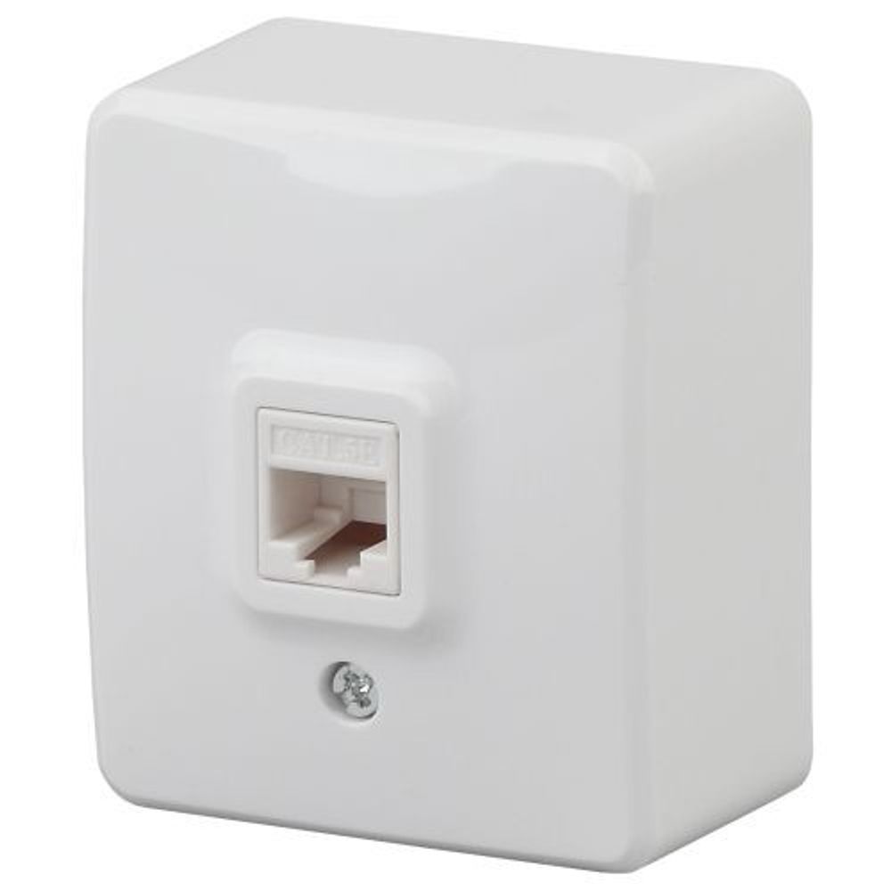 Розетка компьютерная ОП Эксперт RJ45 11-3203-01 IP20 бел. Эра Б0020730