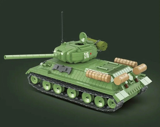 Конструктор Средний Советский танк Т-34 1113 деталей