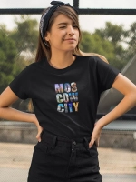Футболка принт Москва