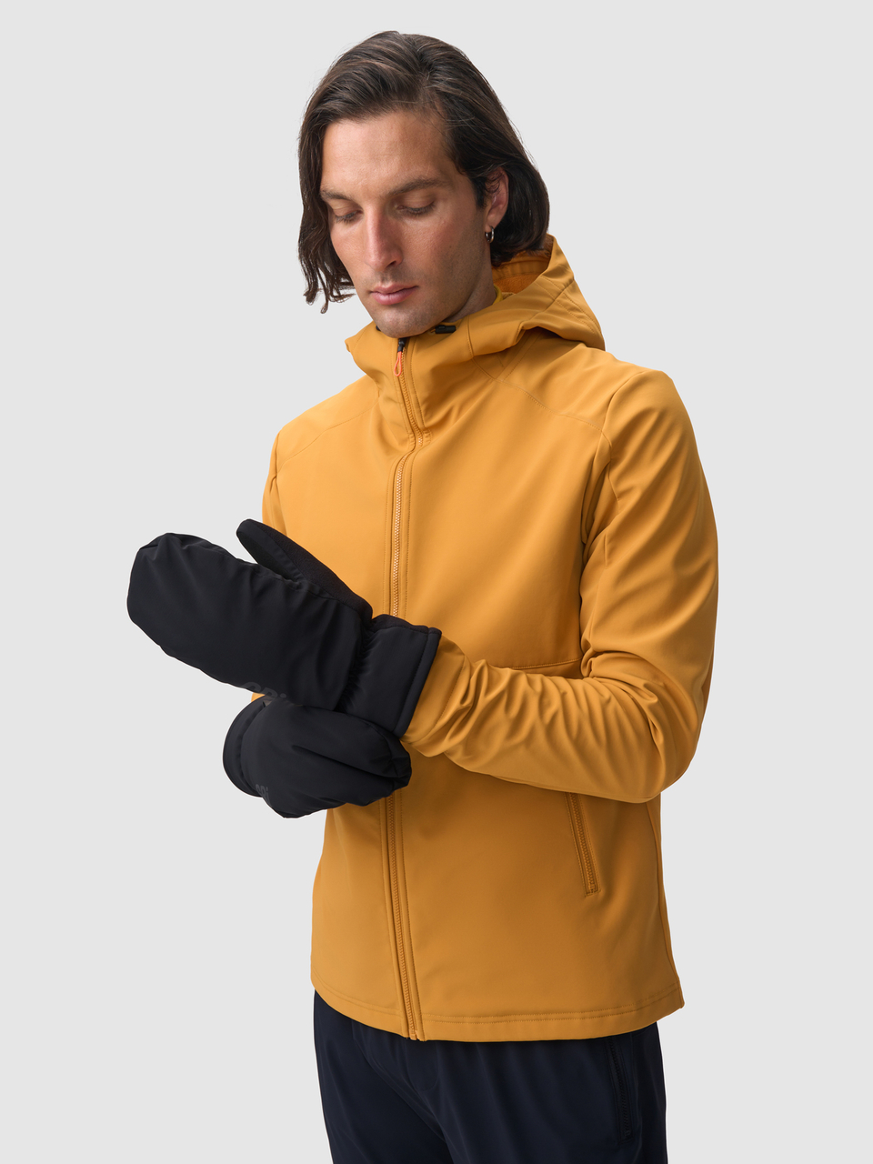 Варежки унисекс Полар черные