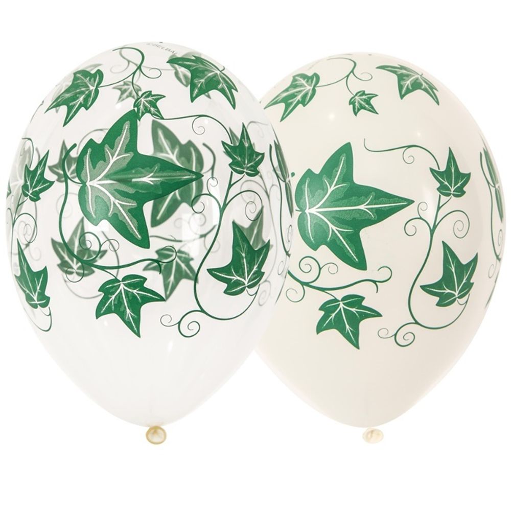 Воздушные шары Belbal с рисунком Листья плюща, 25 шт. размер 14&quot; #1103-2050