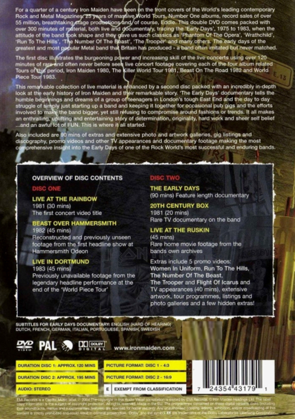 Iron Maiden / The History Of Iron Maiden, Part 1: The Early Days (2DVD)