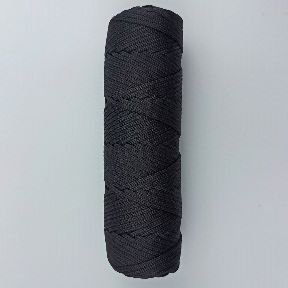 Полиэфирный шнур круглый 3 мм Черный