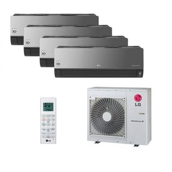 Мульти сплит-система LG на 4 комнаты (25+25+25+25 кв.м.) Artcool Mirror