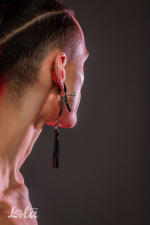 Зажимы на соски с кожаными кисточками Lola Games Party Hard Sweet Escape 1130-01lola