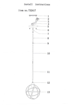 Светильник на штанге Lightstar Gabbia 732417