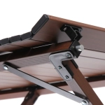 Стол кемпинговый складной DC-5003, 114*59*43 см, цвет: темное дерево, каркас алюминий, ТуристМастер