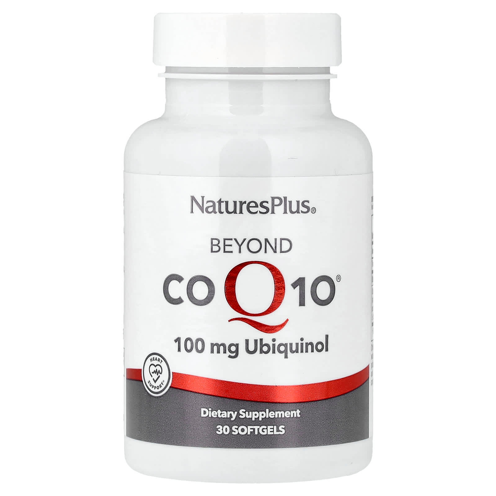 NaturesPlus, убихинол Beyond CoQ10®, 100 мг, 30 капсул