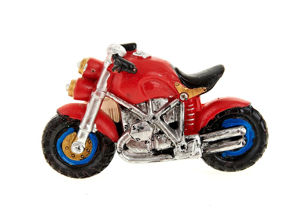 Фигурка декоративная (магнит) "Мото" 8,5*2*5см. (4вида) (min12) (полистоун) (транспортная упаковка)