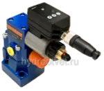 DBEME10-7X/315Y-8G24K31A1M - Пропорциональный предохранительный клапан со встроенным усилителем (OBE), Ду10, , регулировка давления до 315 бар, сигнал управления 0–10 В