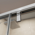 Душевой уголок BelBagno SOFT_CLOSE-1-AH-1 160х90 стекло прозрачное/профиль хром