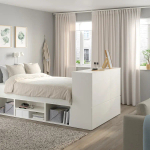 Каркас кровати с 10 ящиками - IKEA PLATSA, 200х140 см, белый, ПЛАТСА ИКЕА