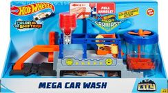 Hot Wheels - Mega Car Wash Play Set - Blue/Orange
