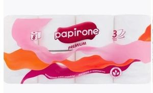 ТУАЛЕТНАЯ БУМАГА PAPIRONE 3СЛ 8ШТ