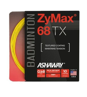 Струны для бадминтона Ashaway ZyMax 68 TX (10 m) - optic yellow