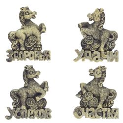 GAEM Магнит "Лошадка", L5,5 W1 H6 см, 4в.