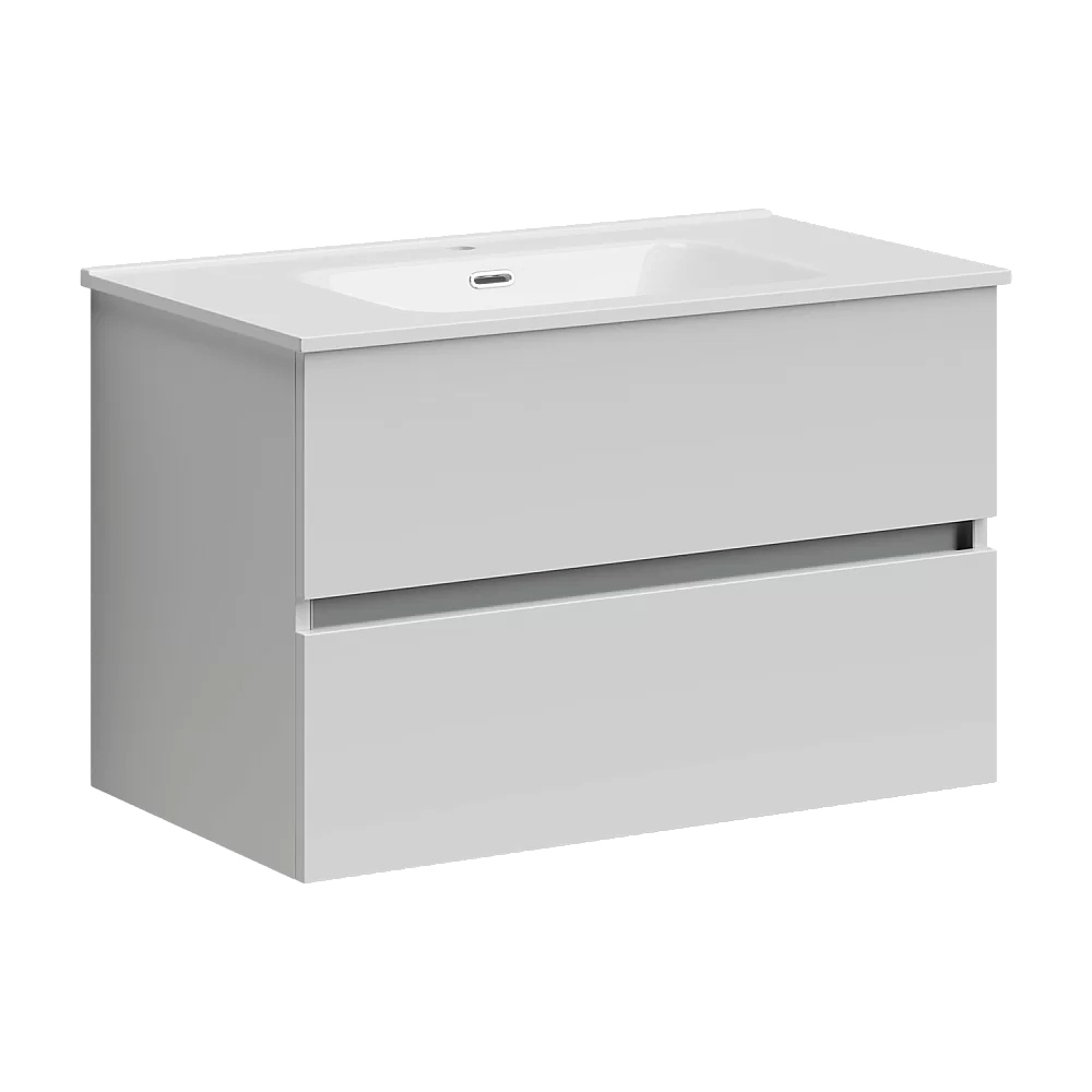 Тумба с раковиной Sancos Urban UR80W белый глянец