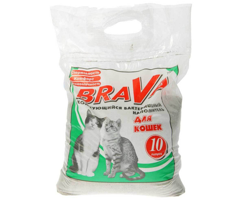 Комкующийся наполнитель BraVa для кошачьего туалета, 10 л