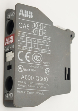 Контактный блок ABB CA5-10 фронтальный  изделия 1SBN010010R1010