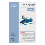 Домкрат гидравлический подкатной с фиксатором, 2.5 т, Safety Pin, 140-385 мм, в кейсе Stels