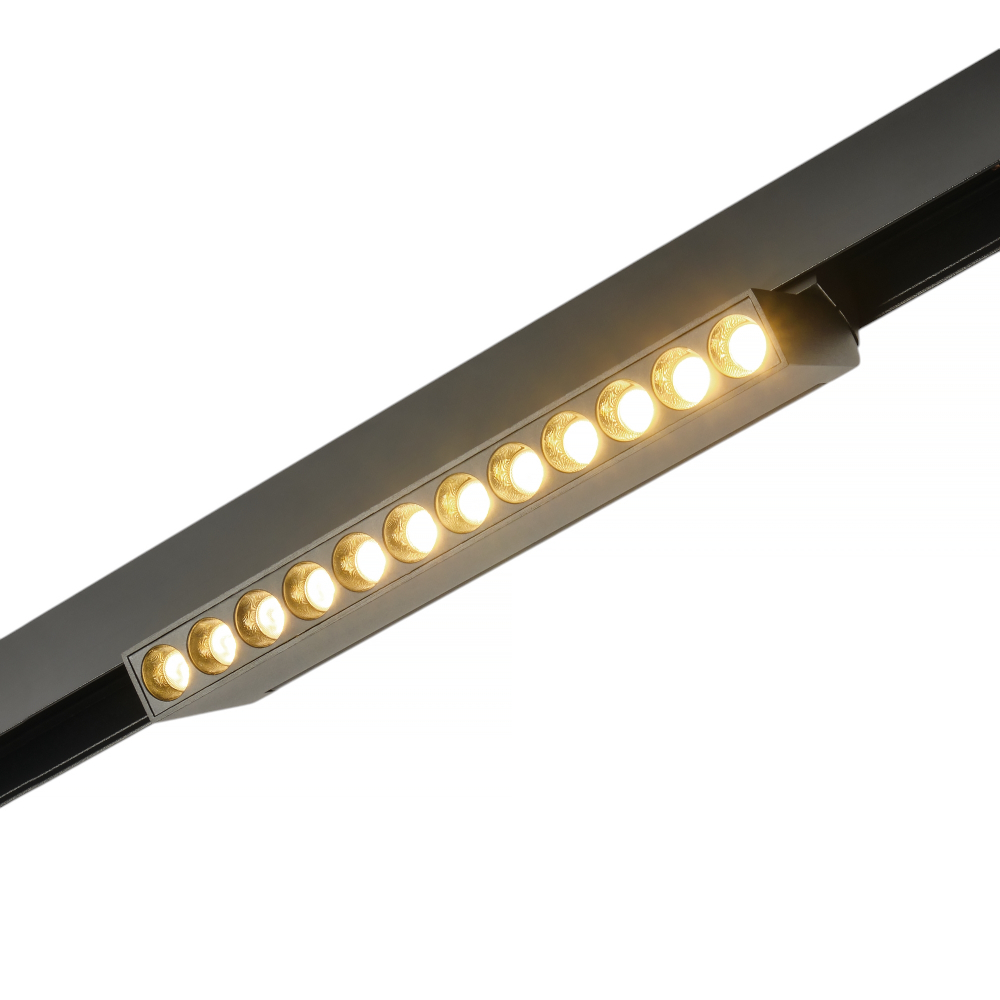 Трековый светодиодный светильник 48V магнитный MyFar FlowPoint MT0213-12W3K-B