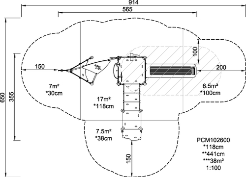 Пиратская каравелла с лестницей