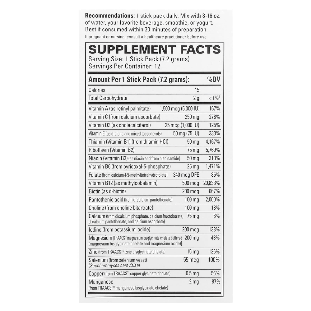 Terry Naturally, Энергетическая восстанавливающая смесь для напитков Fatigued to Fantastic! ™, 12 пакетиков по 7,2 г (0,25 унции)