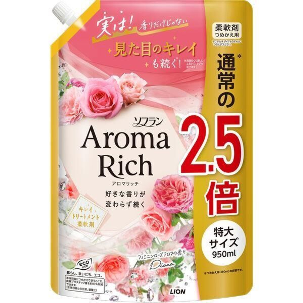 Aroma Rich Lion кондиционер для белья, аромат роз, 950г