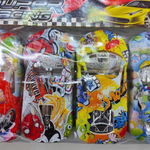 Набор машин 4 шт «Яркая гонка», заводные, 13 см, пакет