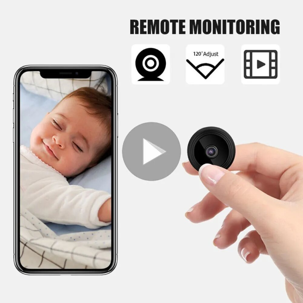 A9 Mini Camera 1080P HD WiFi IP-камера видеонаблюдения Видеокамера DV