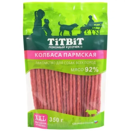 Колбаса Пармская для собак всех пород XXL 350гр ТитБит