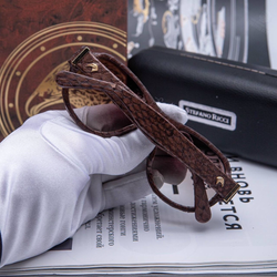 Солнцезащитные очки Stefano Ricci со вставками питона