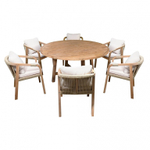 Стол деревянный обеденный Rimini д150