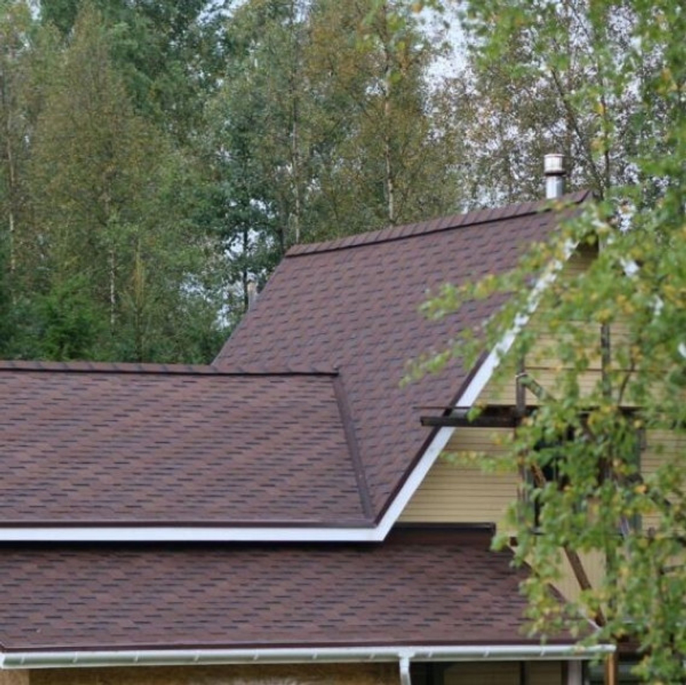 Черепица гибкая Roofshield Фемили Лайт Модерн FL-М-16 коричневая с оттенением