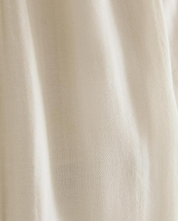 ZARA HOME ДЕТСКАЯ ХЛОПКОВАЯ РУБАШКА, ЖЕЛТОВАТО-БЕЛЫЙ