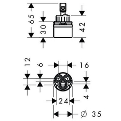 Картридж Hansgrohe для смесителя в раковину  M2/M3 92730000