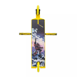 Трюковой самокат Комета Кратос, Желтый/черный