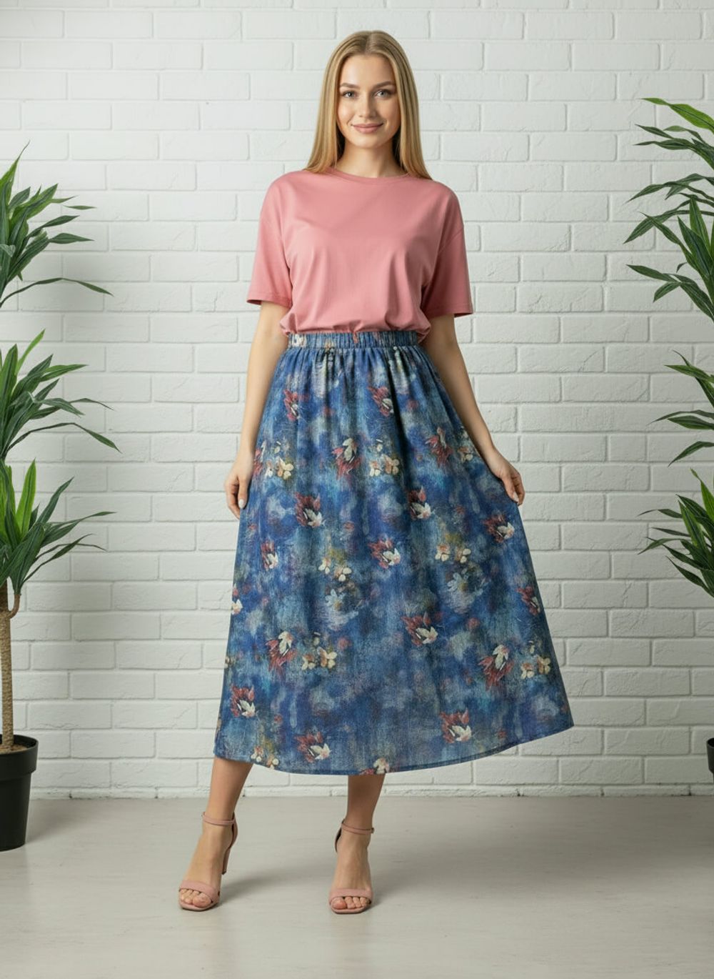 Юбка Льюис (синяя) Ю15574-10М LT Collection