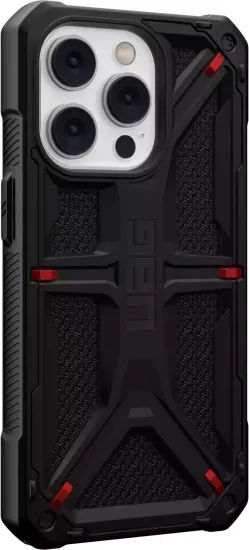 Чехол Uag Monarch для iPhone 14 Pro Max 6.7", цвет черный (Kevlar-Black)